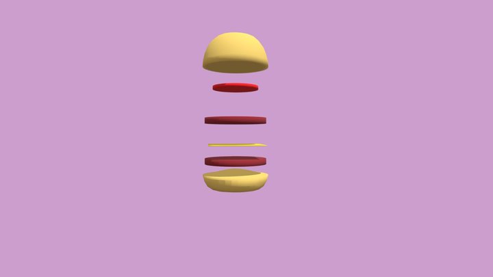 Hamburguesa - Burger – Gratis 3D-model STL