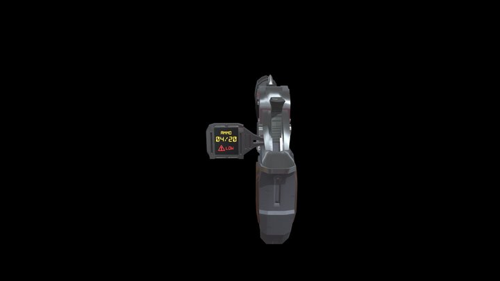 Sci-Fi Derringer 3D Model