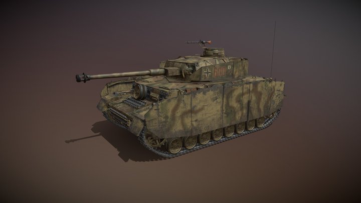 PzKpfw IV - Panzer 4 - Ausf.H - 600 3D Model