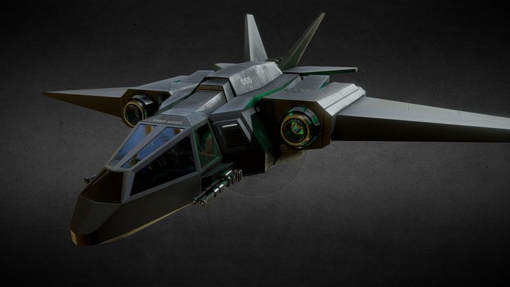 Dark Angel Ship 3D Model