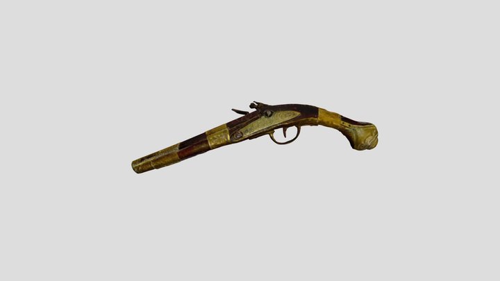 Кремъчен пищов • Flintlock pistol 3D Model