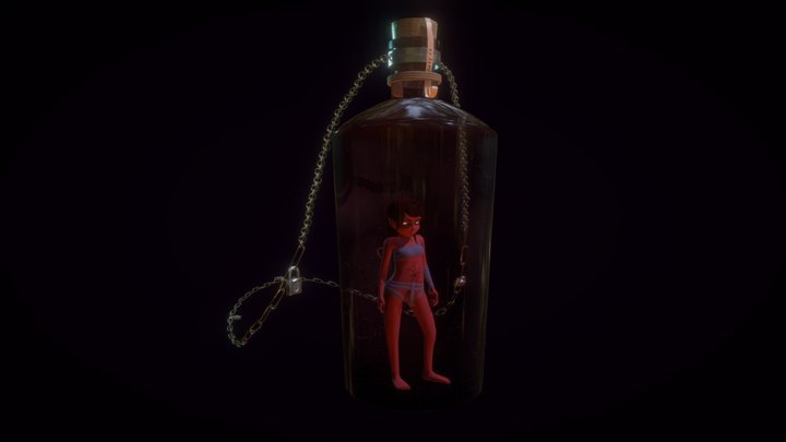 Bottled Sin 3D Model