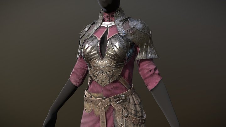 Medieval Fantasy Armour 3D Model