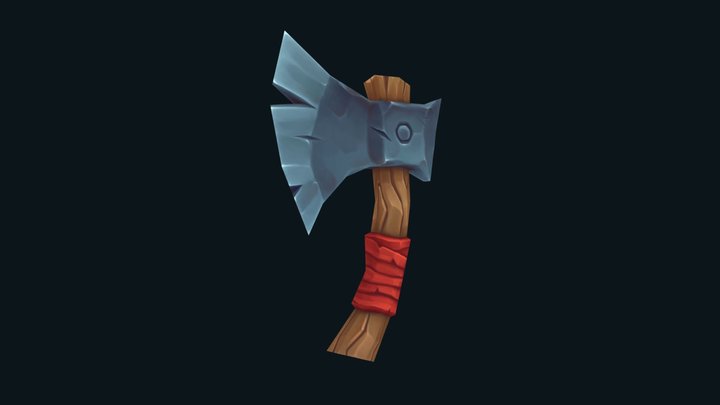 Stylized Axe 3D Model