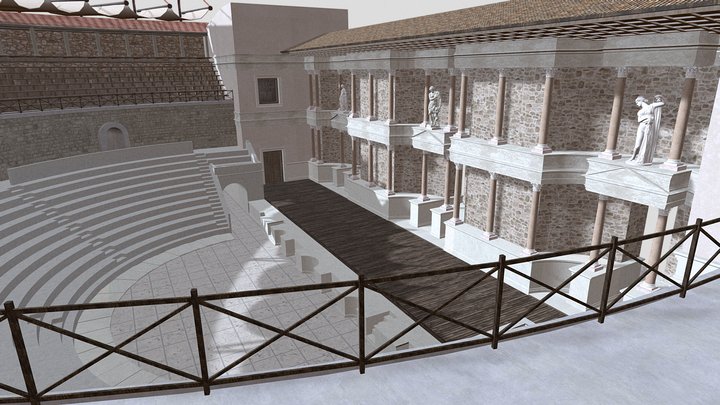 Reconstrucción Teatro Romano 3D Model
