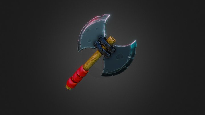 Stylised Axe 3D Model