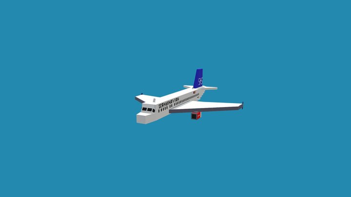Voxel Airbus A320 SAS 3D Model