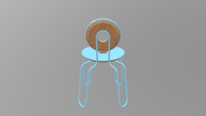 Buttoned Up Side Chair 3D Model