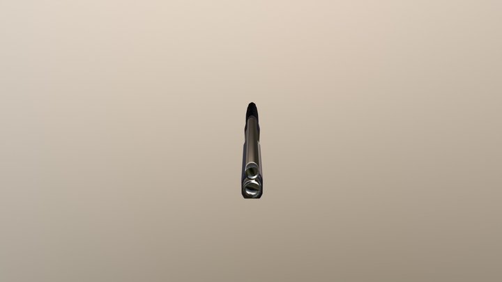 Sawed Off Shotgun 3D Model