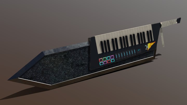 Keytar Slayer Sword 3D Model