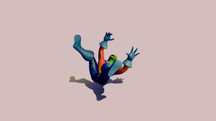 Alien_test_Character posed 3D Model