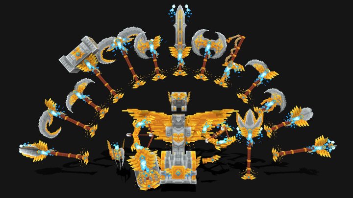Angel Knight Set 3D Model