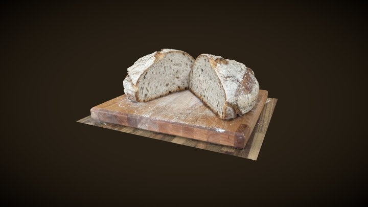 Sourdough boule 3D Model