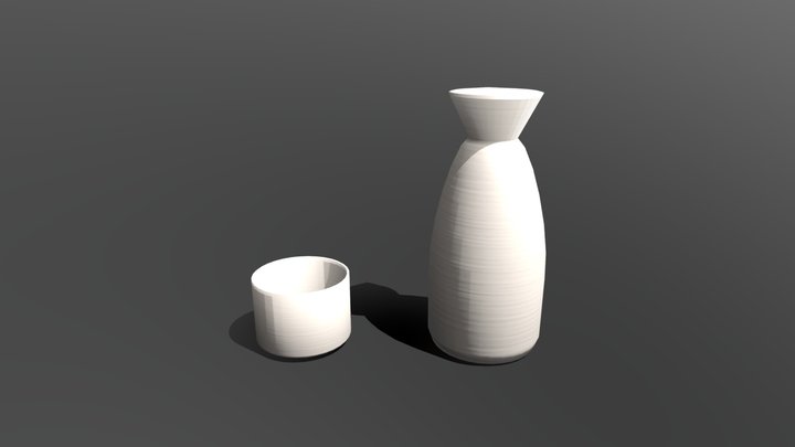 Tokkuri&Ochoco 3D Model