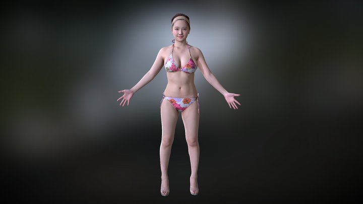Girl1 OBJ 3D Model