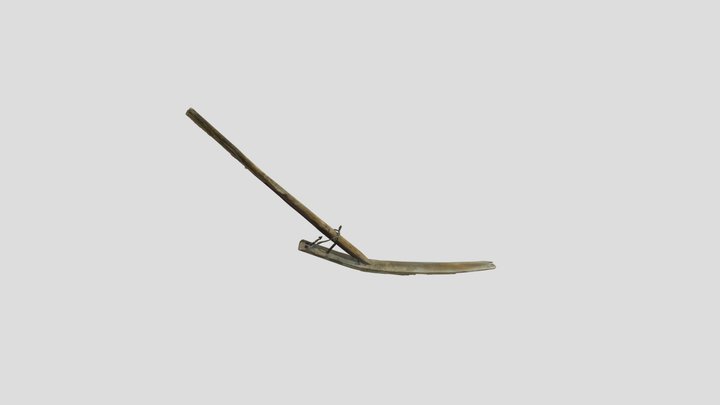 旧坂井村の踏鋤 3D Model