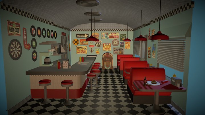 1950s Diner 3D Model