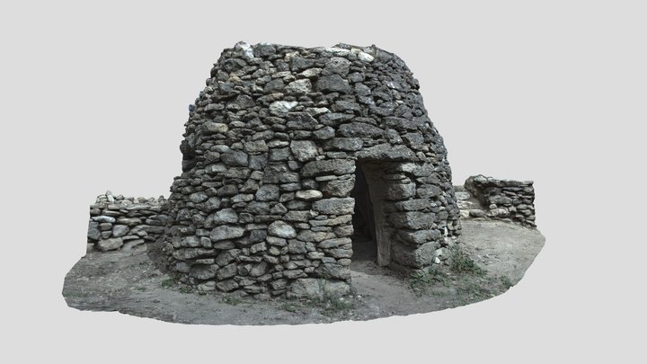 Stone Hut Scan 4k : French countryside Photoscan 3D Model