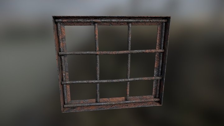 Prison Bars 3D Model