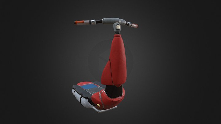 Flying Scooter 3D Model