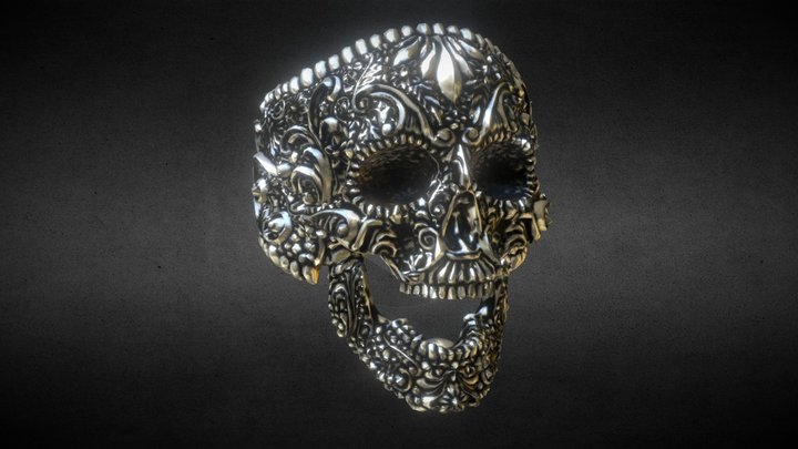 Skull ring 3D Model