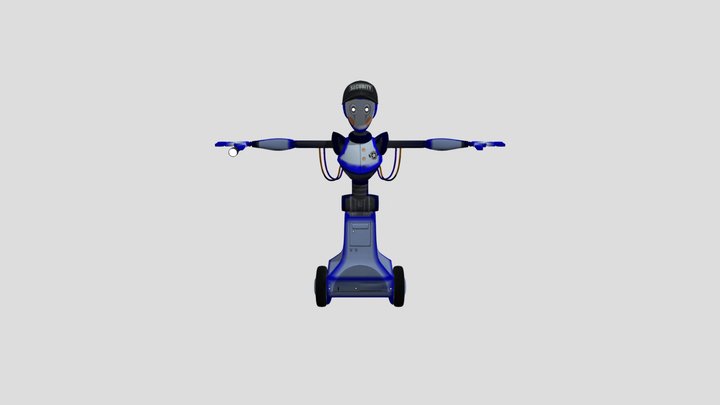 Security Bot 3D Model
