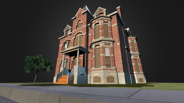 Detroit House 3D Model