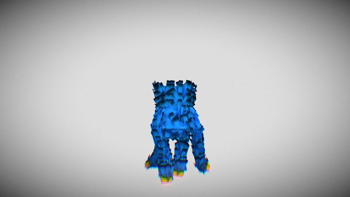huggy wuggy minecraft 3D Model