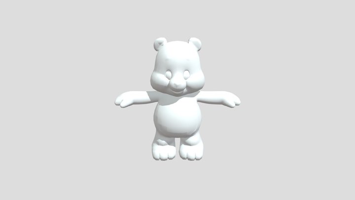 Template Bear For Custom Models 3D Model