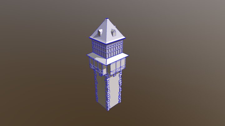 Medeival Tower Version 2 3D Model