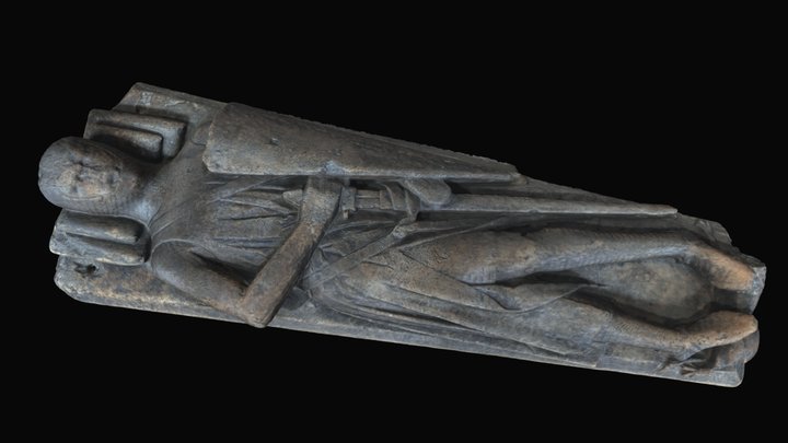 Worcester Cathedral, effigy of a knight 3D Model