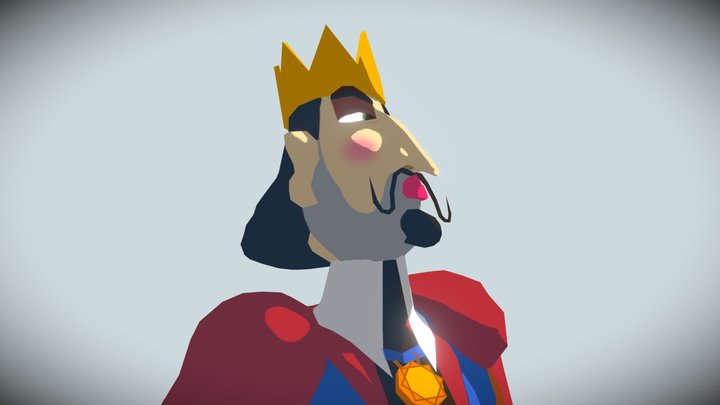 The King, from "The King and the Mockingbird" 3D Model