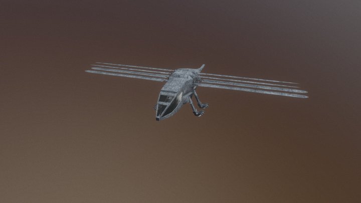Dune (2021) - Ornithopter [Rigged] [Fan-made] 3D Model
