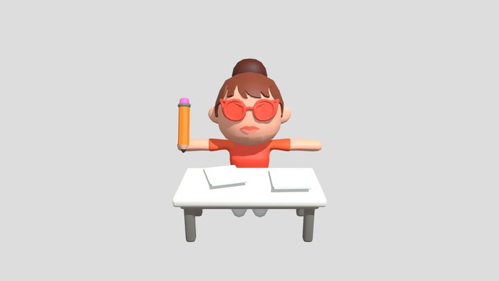 secretary 3D Model