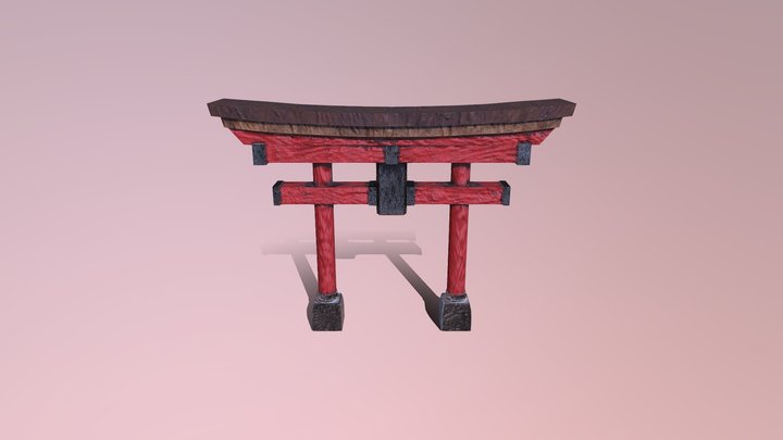 Torii Gate 3D Model