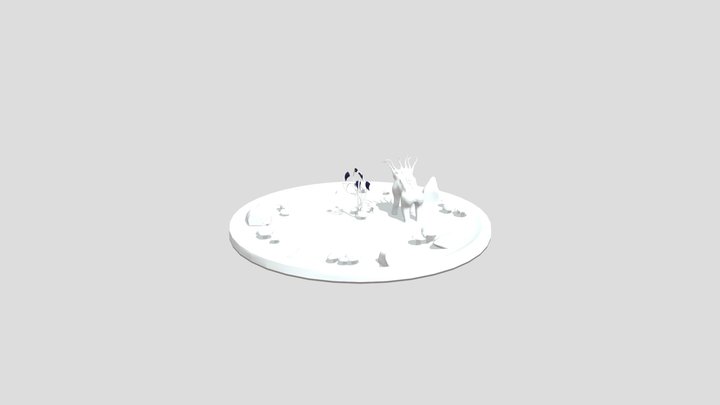 Fooseva Walking On A Path 3D Model