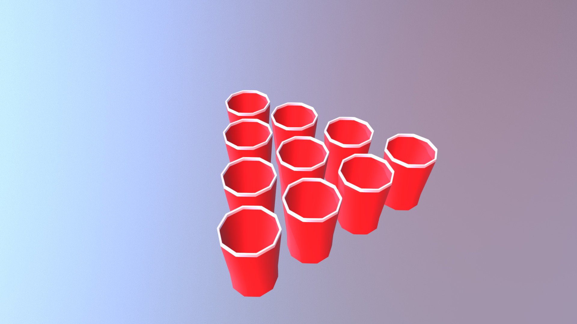 Andys Pong Cups Low Poly