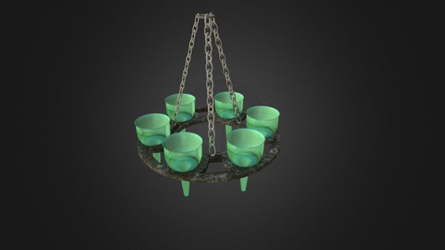 Ancient Oil Lamps 3D Model