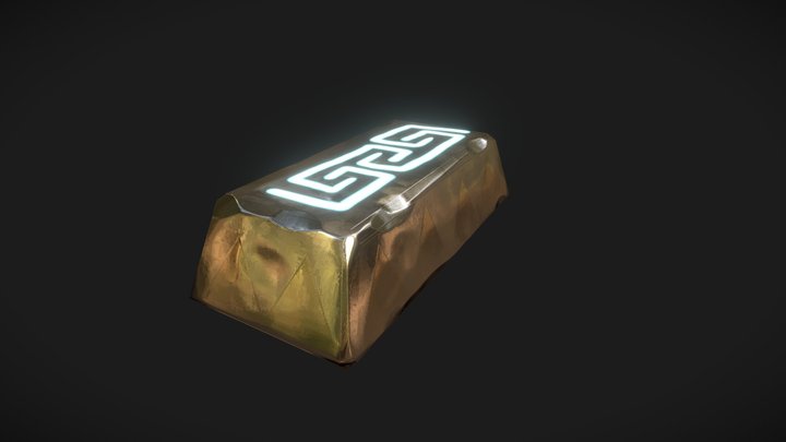Gold bar 3D Model