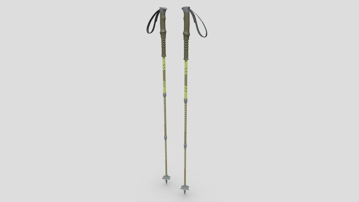 Hiking Poles 3D Model