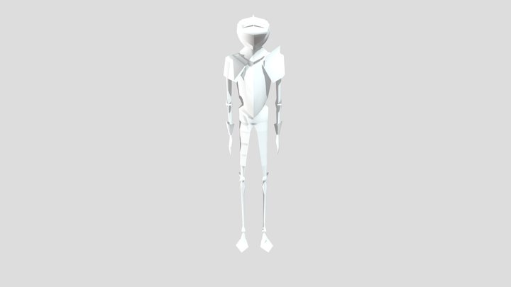 Low Poly Armor 3D Model