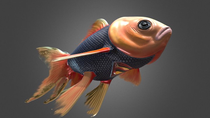 Super Fish  #FishChallenge 3D Model