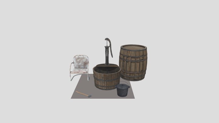 5 props 3D Model