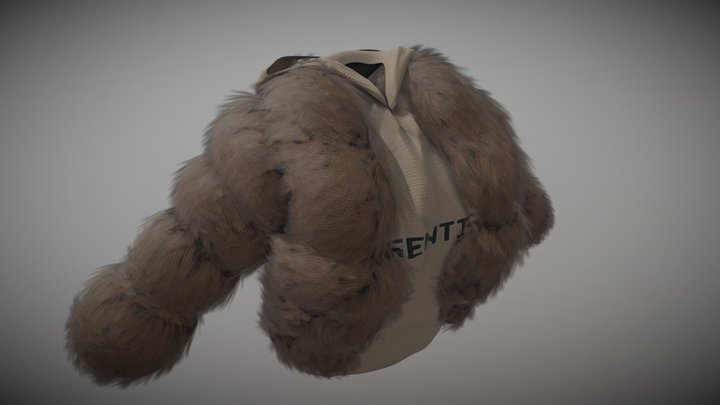 Fur Jacket 3D Model