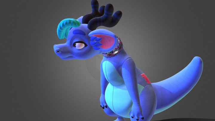 A plushie dragon named Luu Luu! 3D Model