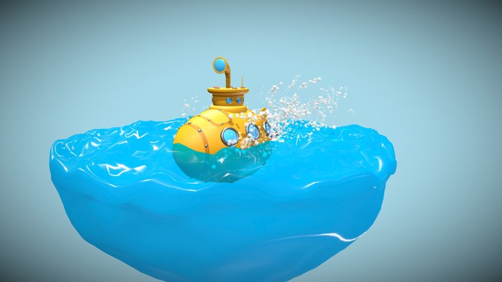 Yellow submarine 3D Model