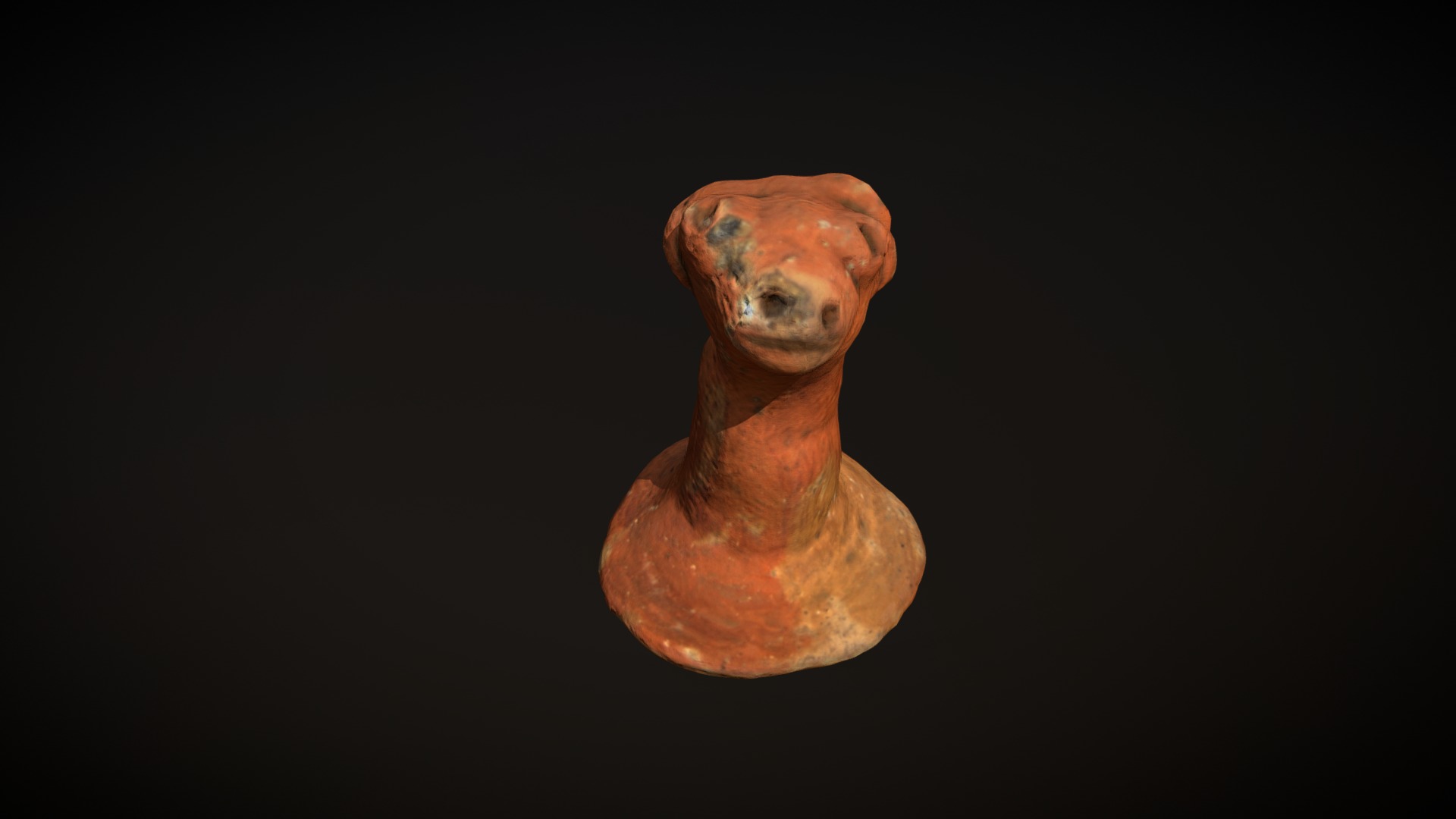 3D model Nevis Cow - This is a 3D model of the Nevis Cow. The 3D model is about a small animal with a human face.