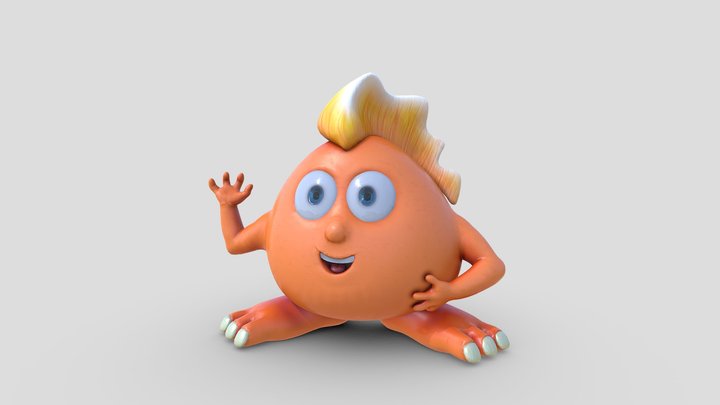 Gubsy (character from Toonaria) 3D Model