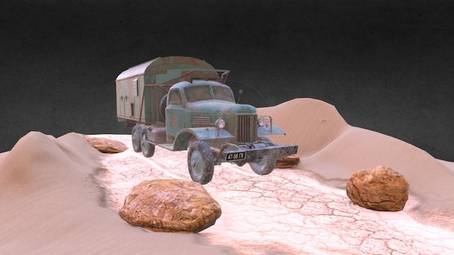 Zil - 157 (Textured and Low-poly) 3D Model
