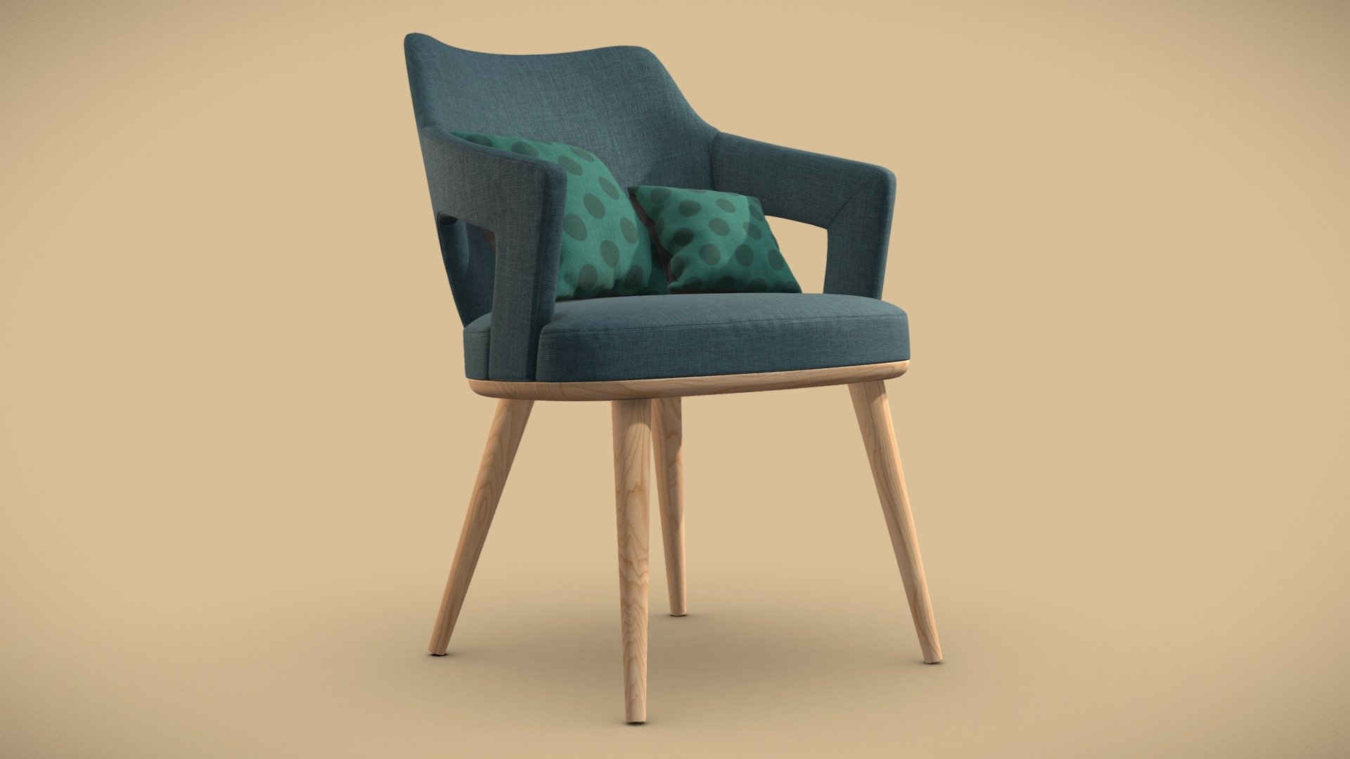 Porto Dining Chair — Sketchfab embed 3D viewer